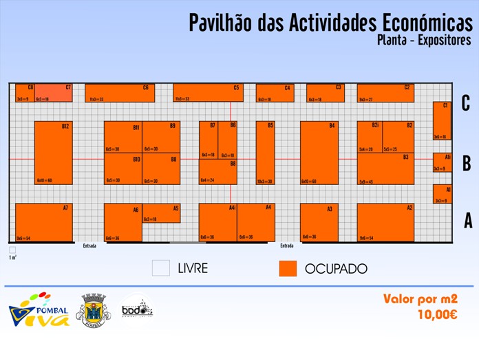 expositores no pavilhão das actividades ecónomicas