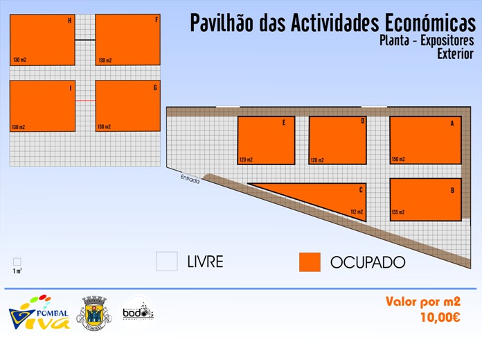 expositores no pavilhão das actividades ecónomicas